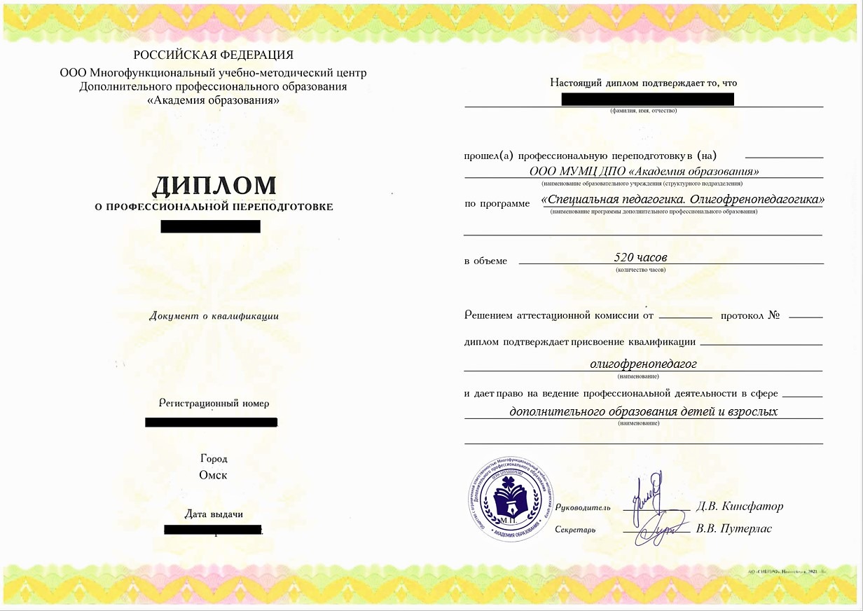 ПП Специальная педагогика. Олигофренопедагогика, 520